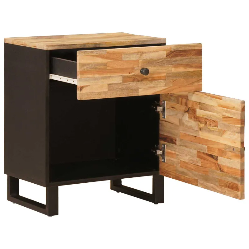 Lovos spintelė Ruda 50 x 33 x 60 cm Kietas mango medis