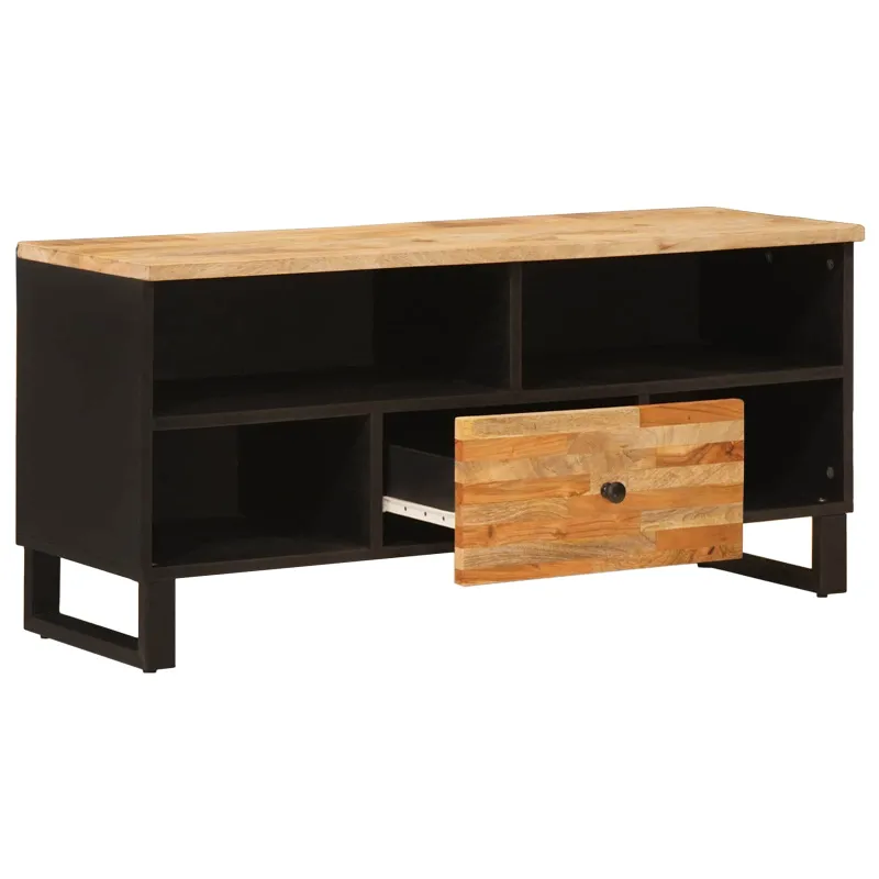 Televizoriaus spintelė Ruda 100 x 33 x 46 cm Kietas mango medis