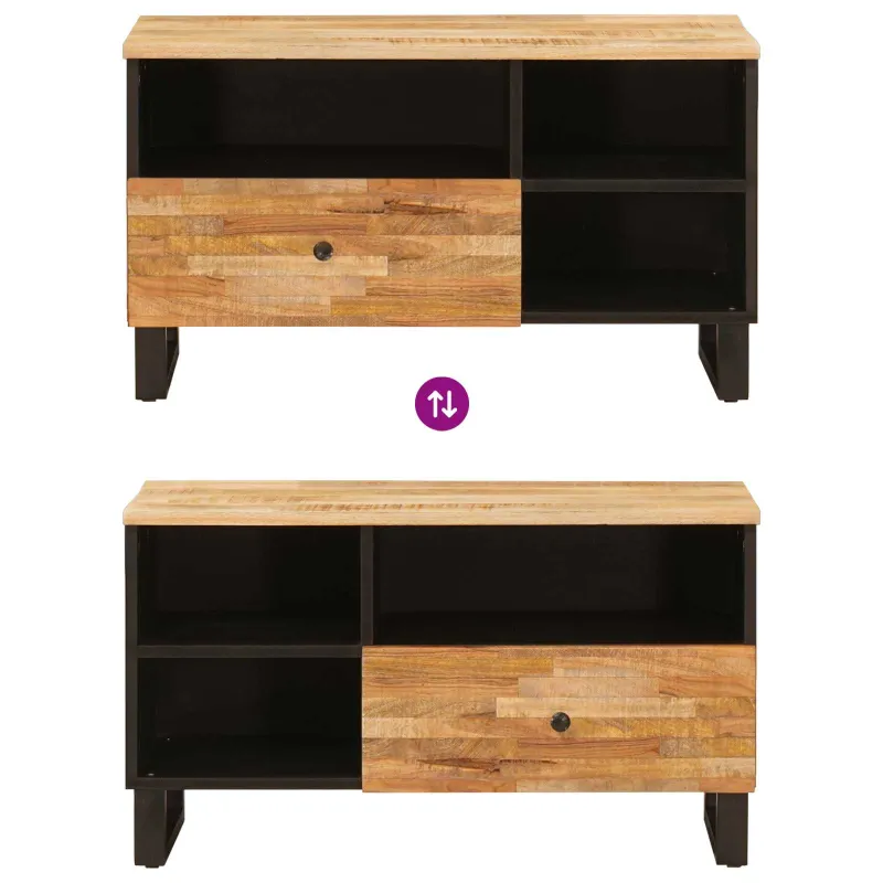 Televizoriaus spintelė Ruda 80 x 33 x 46 cm Kietas mango medis