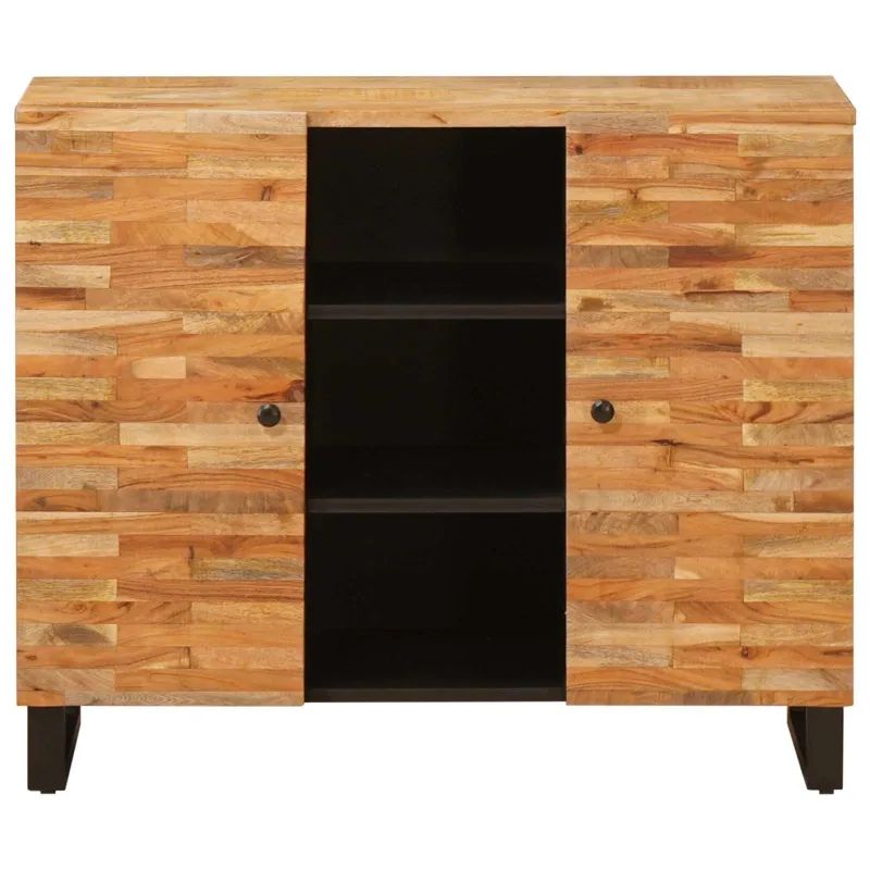 Šoninė spintelė Ruda 90 x 33 x 75 cm Kietas mango medis