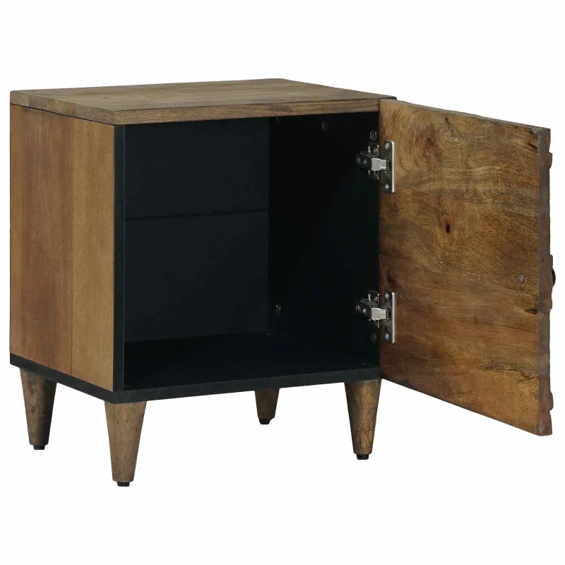 Šalia lovos spintelė 2 pcs Ruda 40 x 33,5 x 46 cm