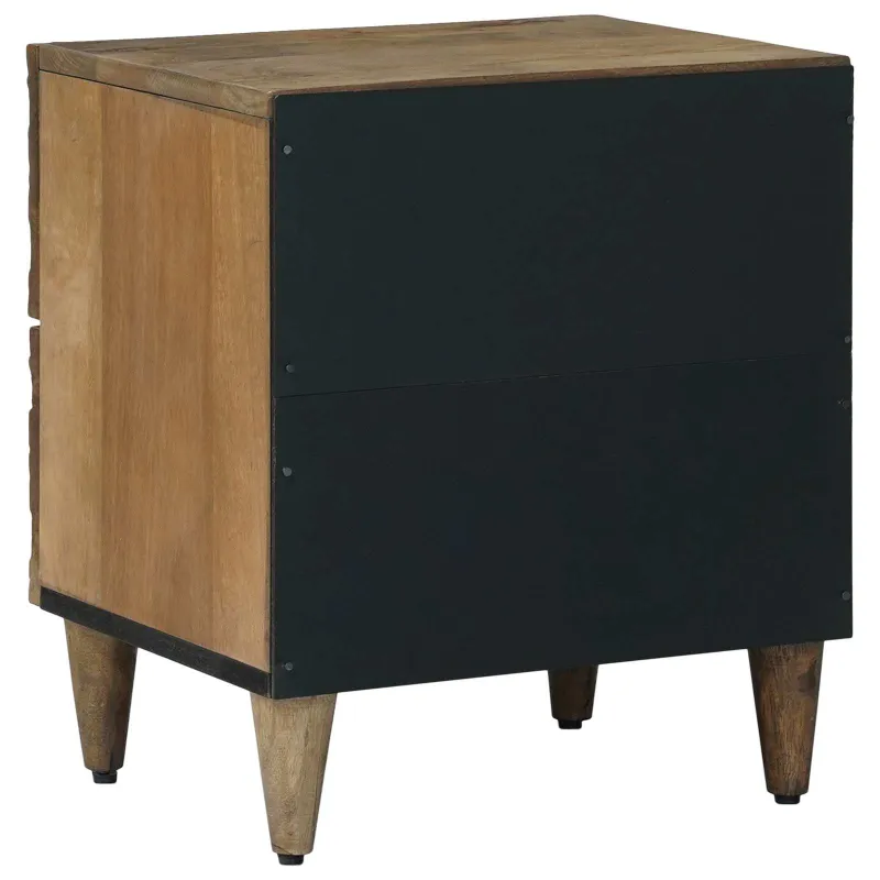 Šalia lovos spintelė 2 pcs Ruda 40 x 33,5 x 46 cm