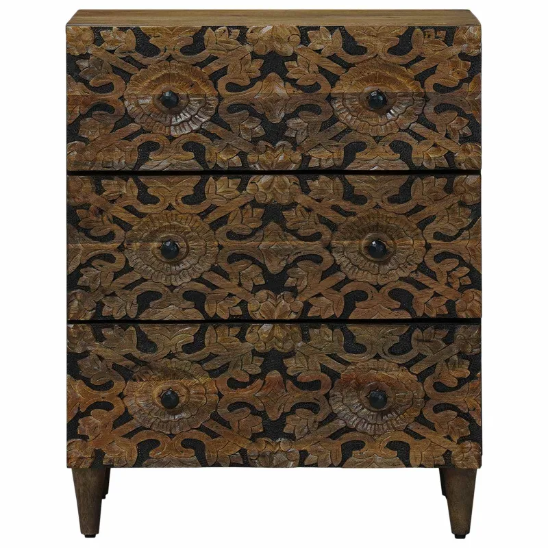 Sandėliavimo komodas Ruda 60 x 33,5 x 75 cm Kietas mango medis