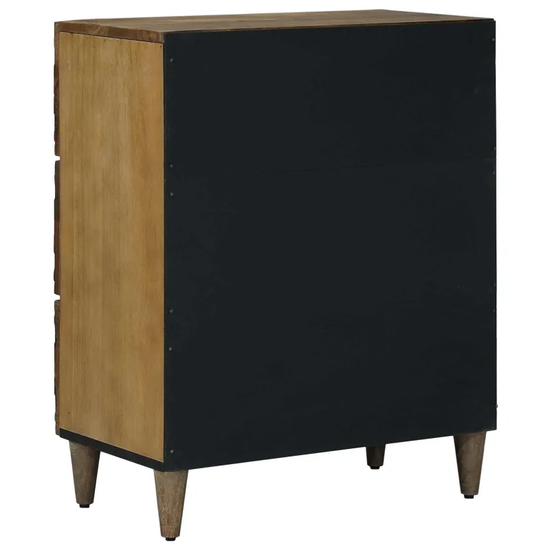 Sandėliavimo komodas Ruda 60 x 33,5 x 75 cm Kietas mango medis