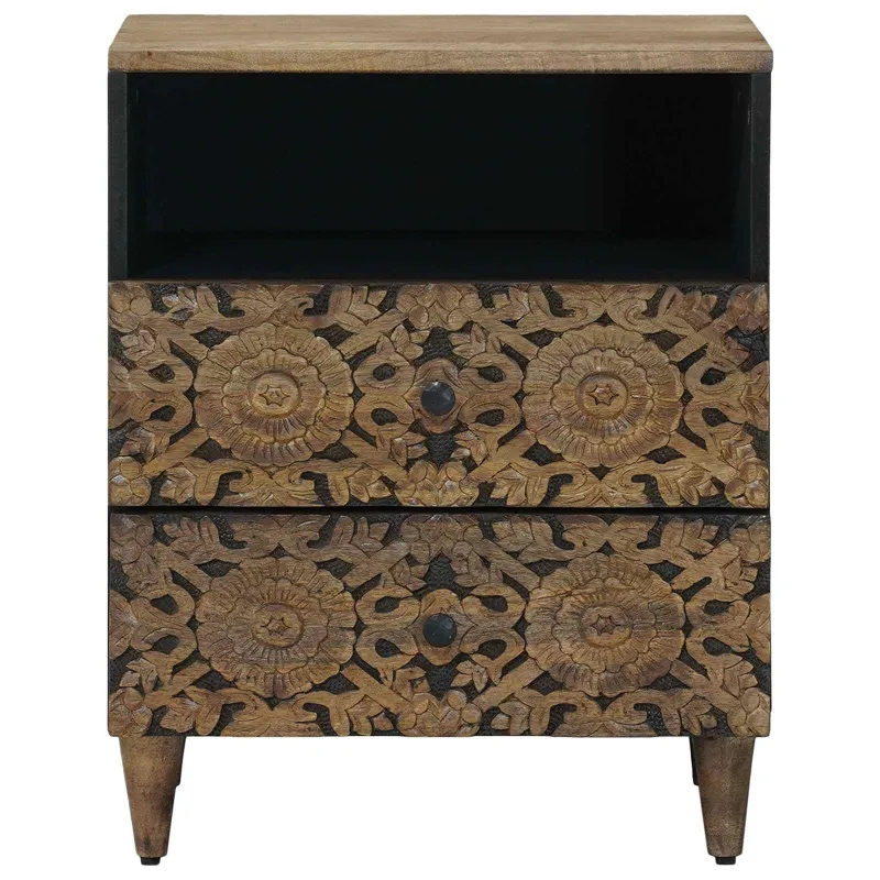 Lovos spintelė Ruda 50 x 33 x 60 cm Kietas mango medis