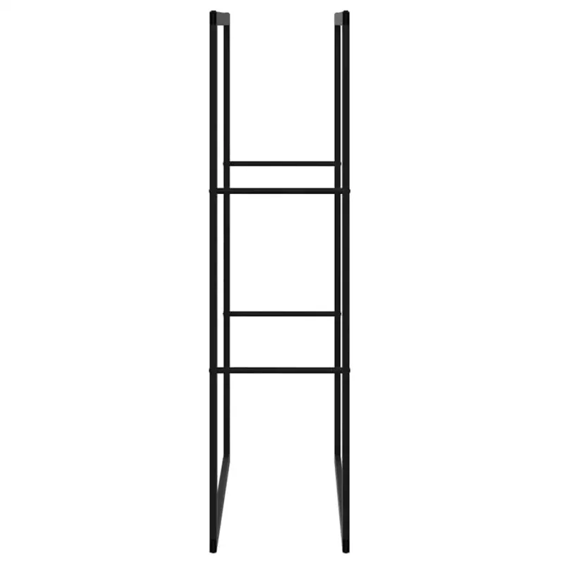 Malkų lentyna Juoda 55x30x116 cm Plienas
