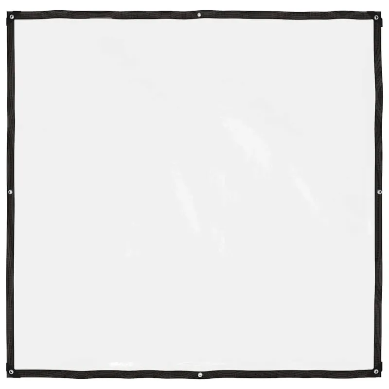 Skaidrus brezentas su kilpelėmis, 2x2 m, polietilenas