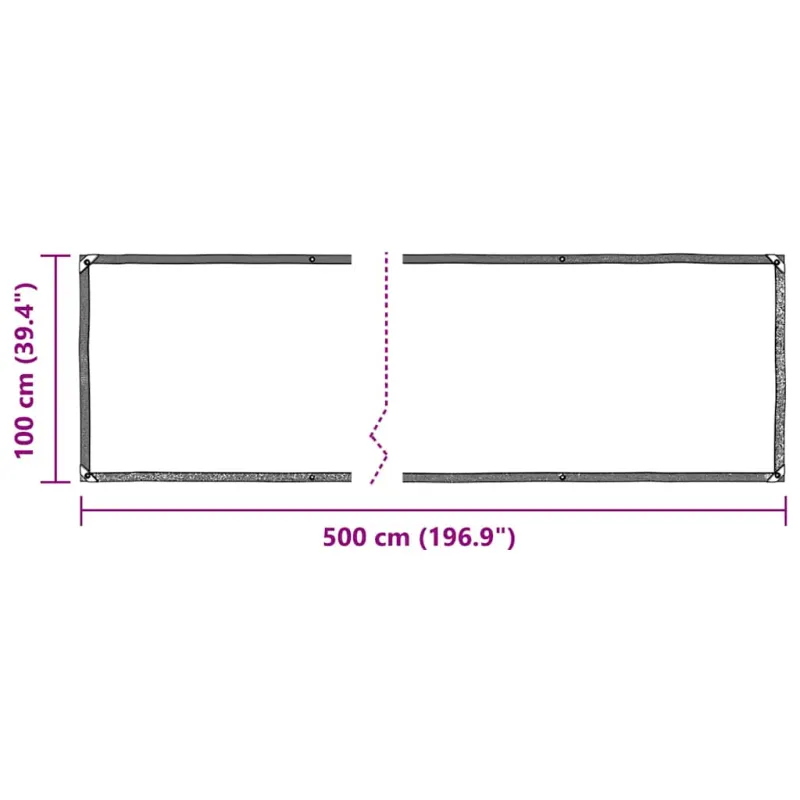 Skaidrus brezentas su ąselėmis 1x5 m PVC