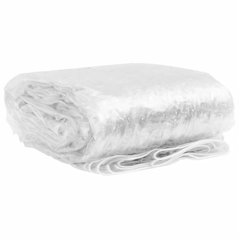 Skaidrus brezentas su ąselėmis 1x10 m PVC