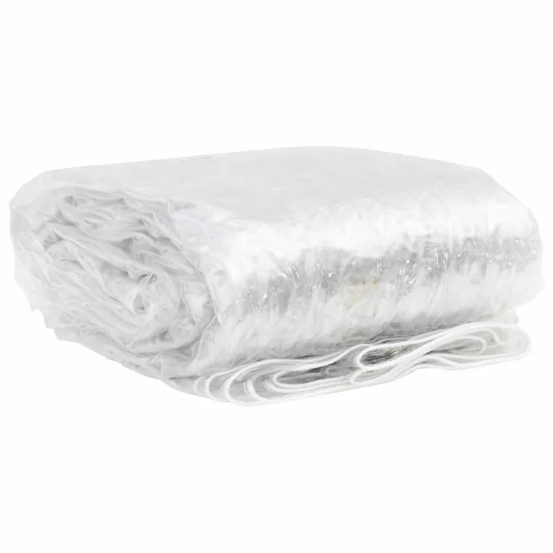 Skaidrus brezentas su ąselėmis 1x12 m PVC