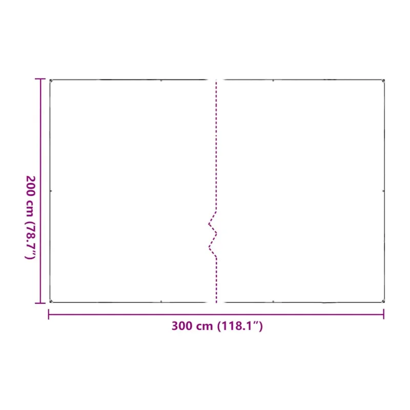 Skaidrus brezentas su ąselėmis 2x3 m PVC