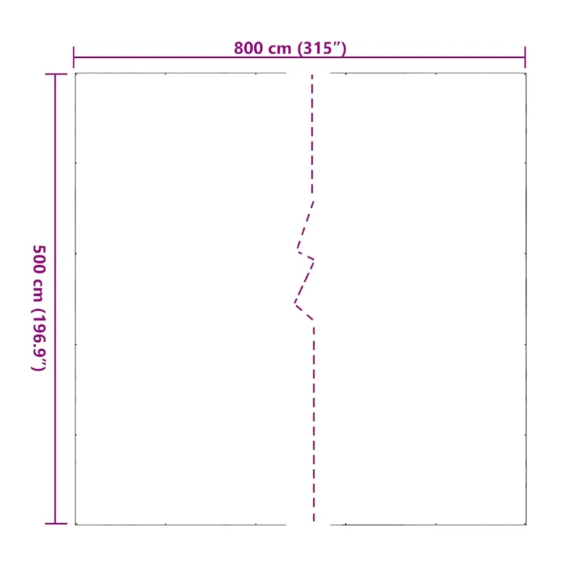 Skaidrus brezentas su kilpomis 5x8 m PVC