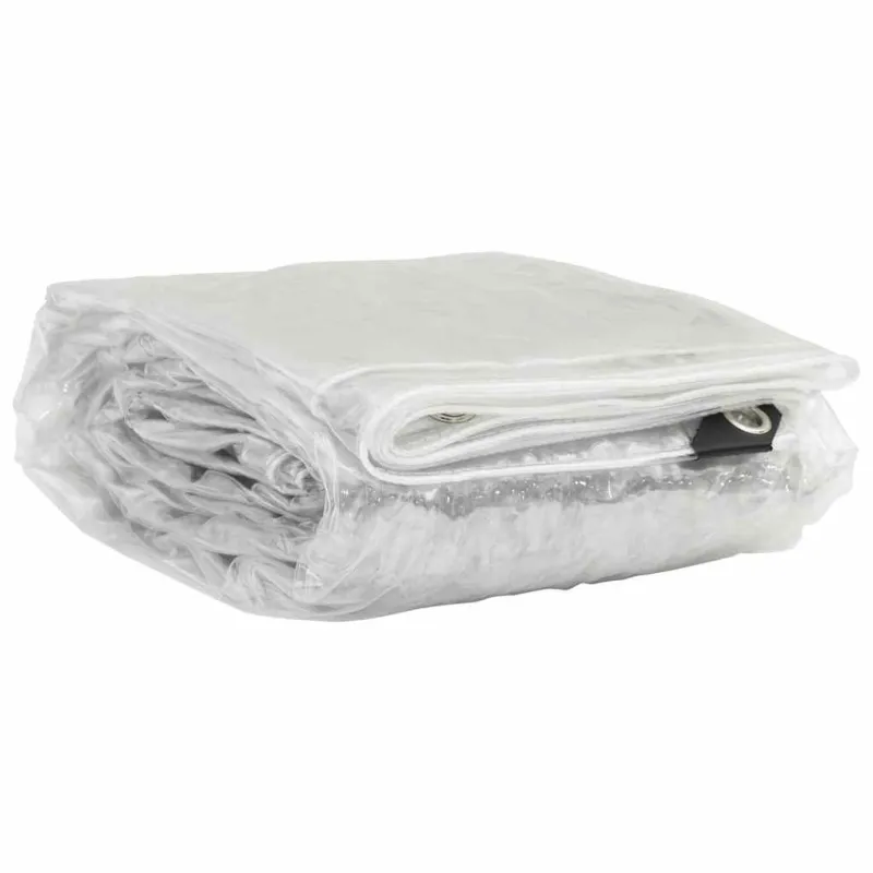 Skaidrus brezentas su ąselėmis 6x6 m PVC
