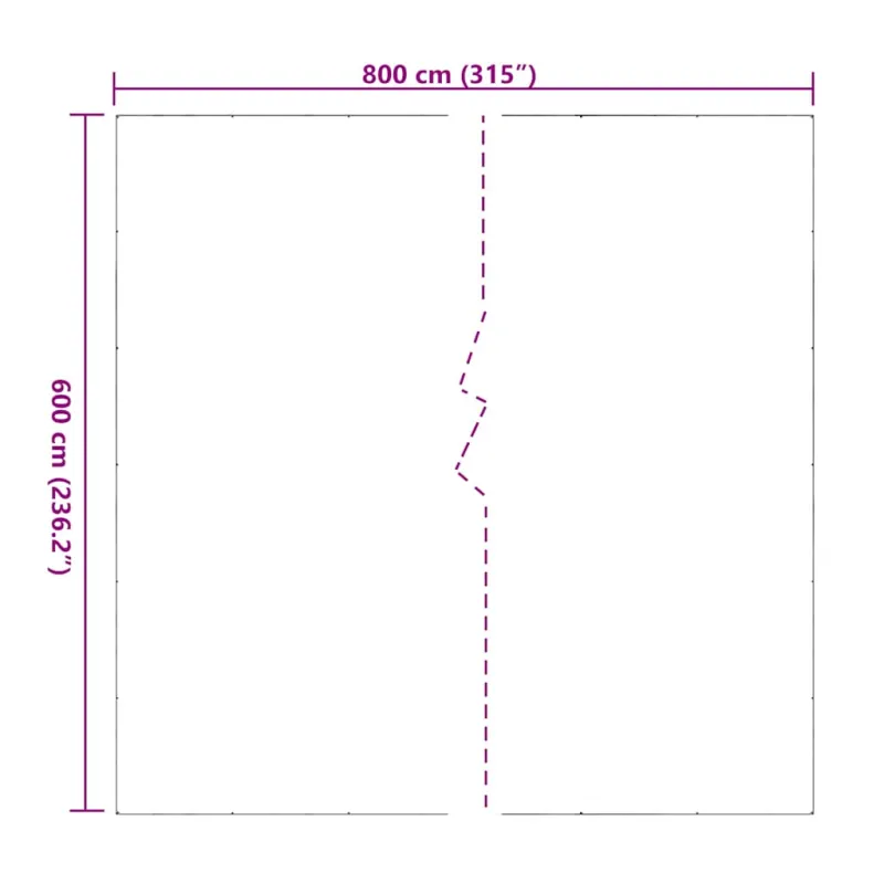 Skaidrus brezentas su kilpomis 6x8 m PVC