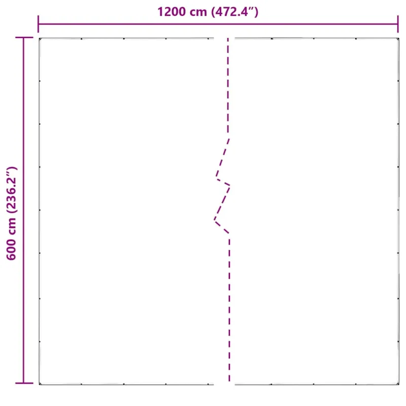 Skaidrus brezentas su kilpomis 6x12 m PVC