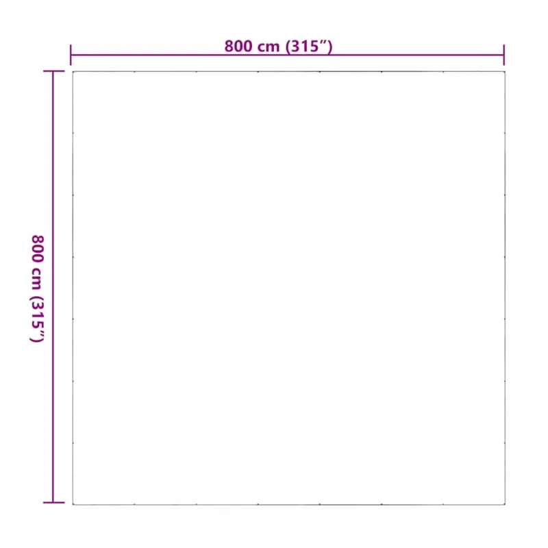 Skaidrus brezentas su ąselėmis 8x8 m PVC