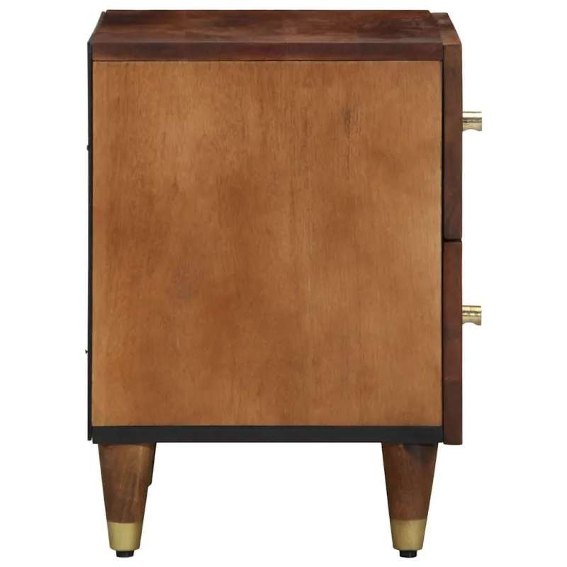Šalia lovos spintelė 2 pcs Medus ruda 40 x 33 x 46 cm