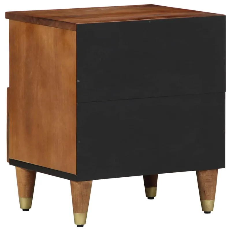 Šalia lovos spintelė 2 pcs Medus ruda 40 x 33 x 46 cm