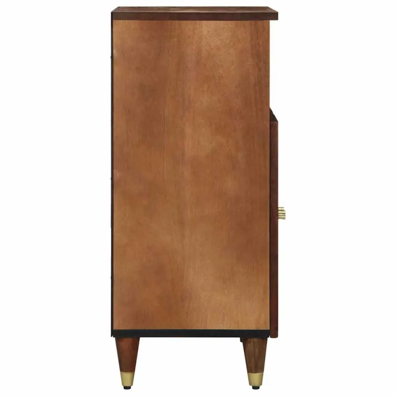 Kabalas su lentyna Ruda 60 x 33 x 75 cm Kietas mango medis