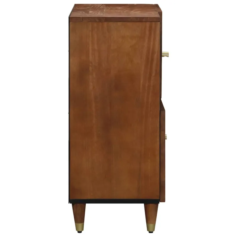 Kabalas su lentyna Ruda 80 x 33 x 75 cm Kietas mango medis
