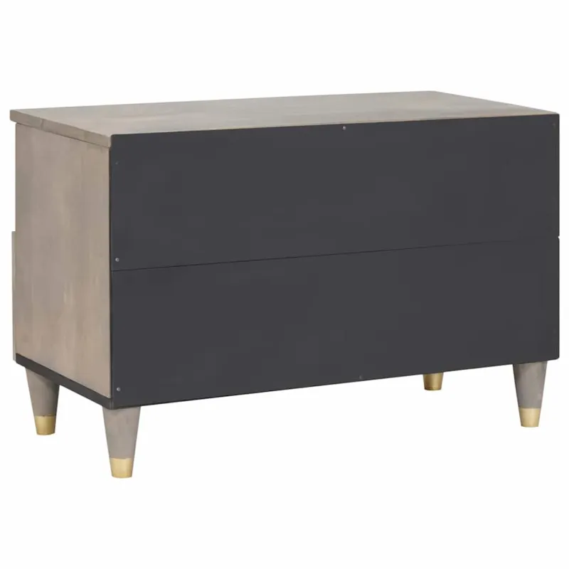 Televizoriaus spintelė Pilka 70 x 33 x 46 cm Kietas mango medis