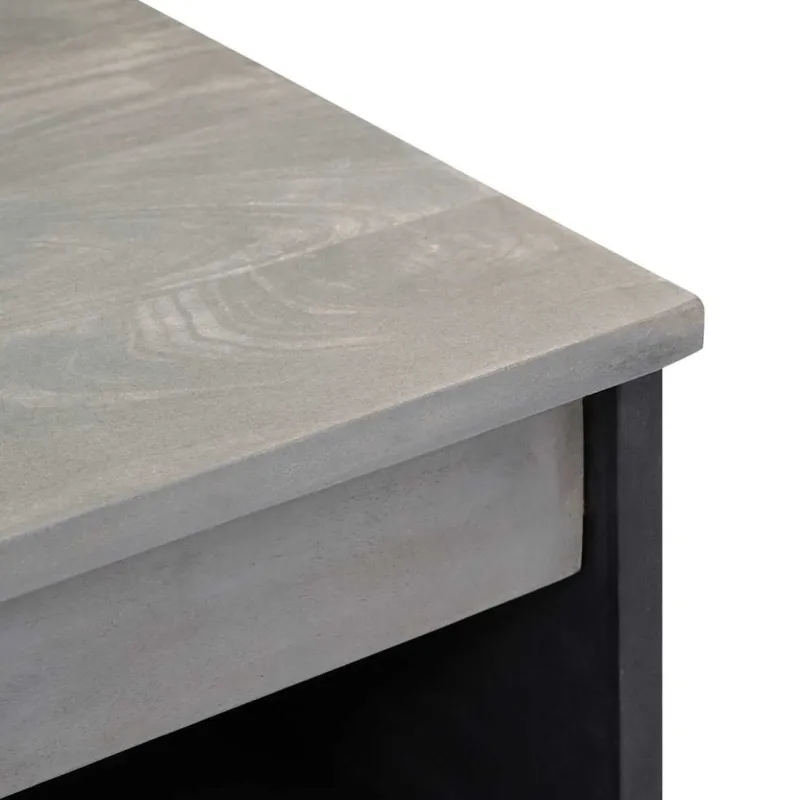 Kabalas Pilkas ir auksinis 60 x 33 x 75 cm Kietas mango medis