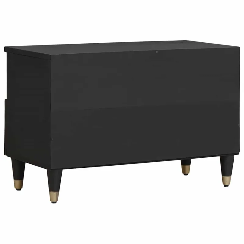 Televizoriaus spintelė Juoda 70 x 33 x 46 cm Kietas mango medis