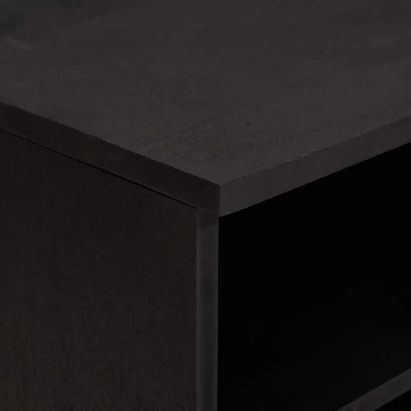 Televizoriaus spintelė Juoda 80 x 33 x 46 cm Kietas mango medis