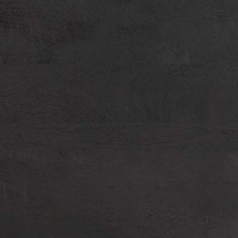 Kabalas su lentyna Juoda 90 x 33 x 75 cm Kietas mango medis