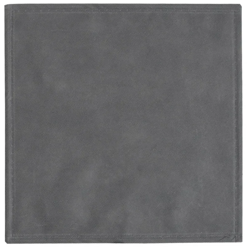 Sulankstomos daiktadėžės, 10vnt., pilkos, 32x32x32cm, audinys