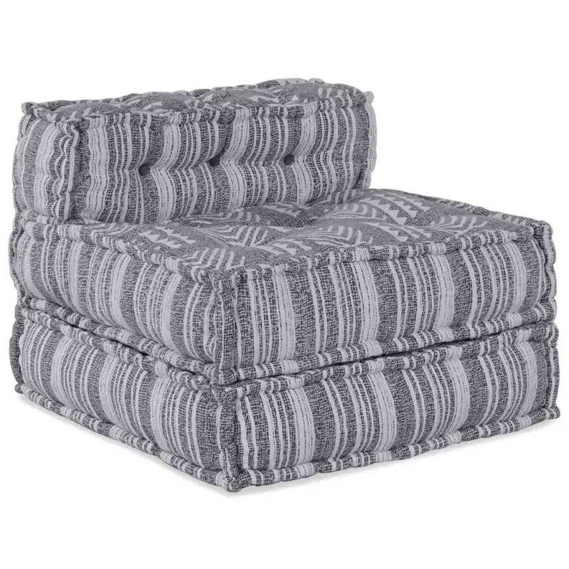 Modulinė sofa Pilkas spausdinimas 70 x 70 x 56 cm Audinys