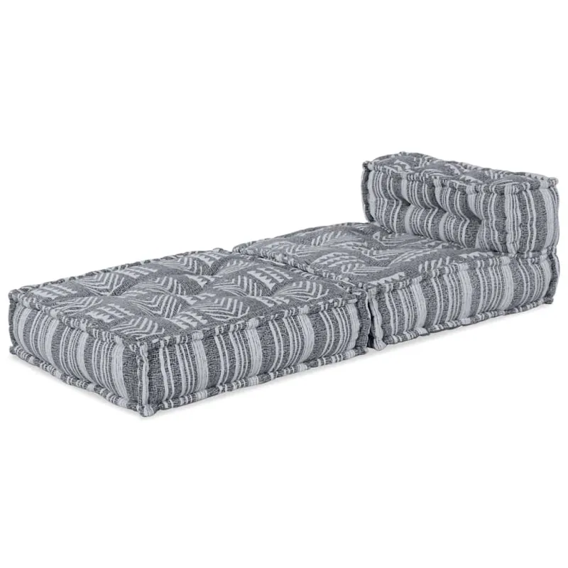 Modulinė sofa Pilkas spausdinimas 70 x 70 x 56 cm Audinys