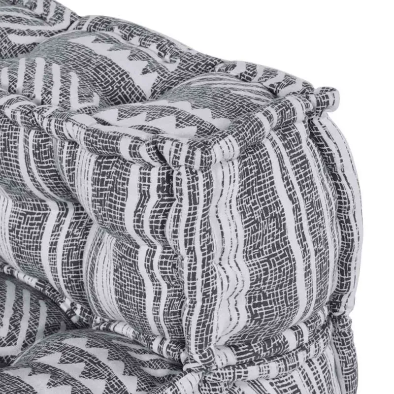 Modulinė sofa Pilkas spausdinimas 70 x 70 x 56 cm Audinys
