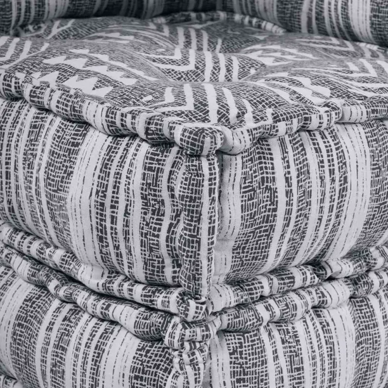 Modulinė sofa Pilkas spausdinimas 70 x 70 x 56 cm Audinys