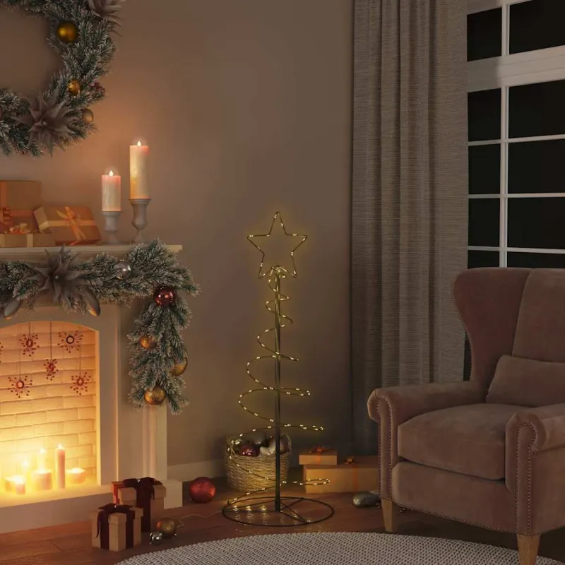 LED Kalėdų eglutė 80 LED Šiltai Balta 120 cm