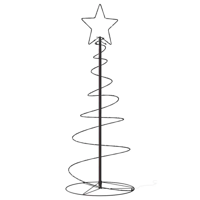 LED Kalėdų eglutė 80 LED Šiltai Balta 120 cm
