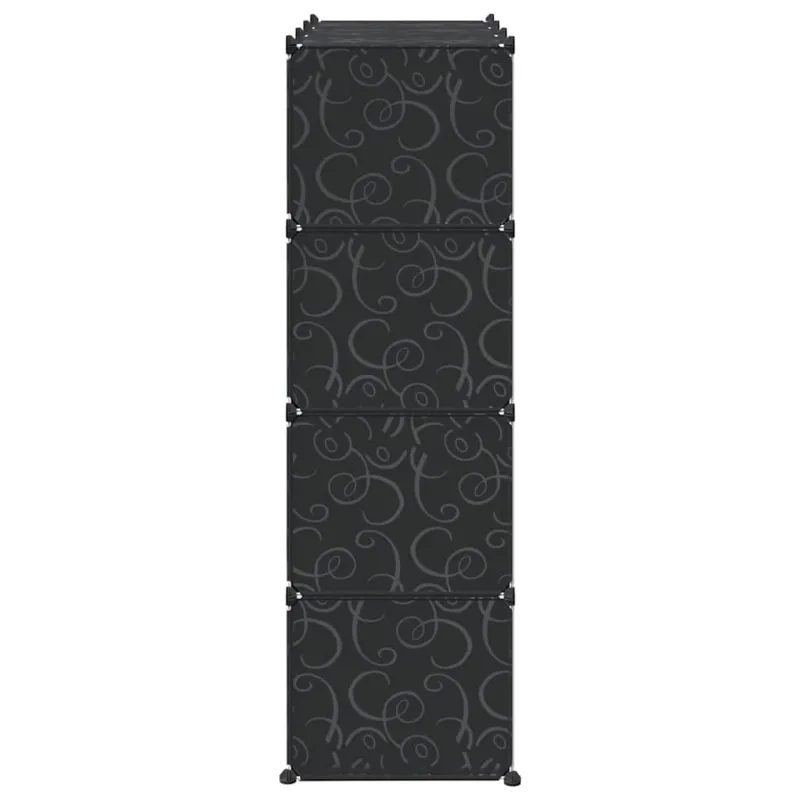 Storage Cube Organizer su 12 kubelių ir pakabinamų strypų PP