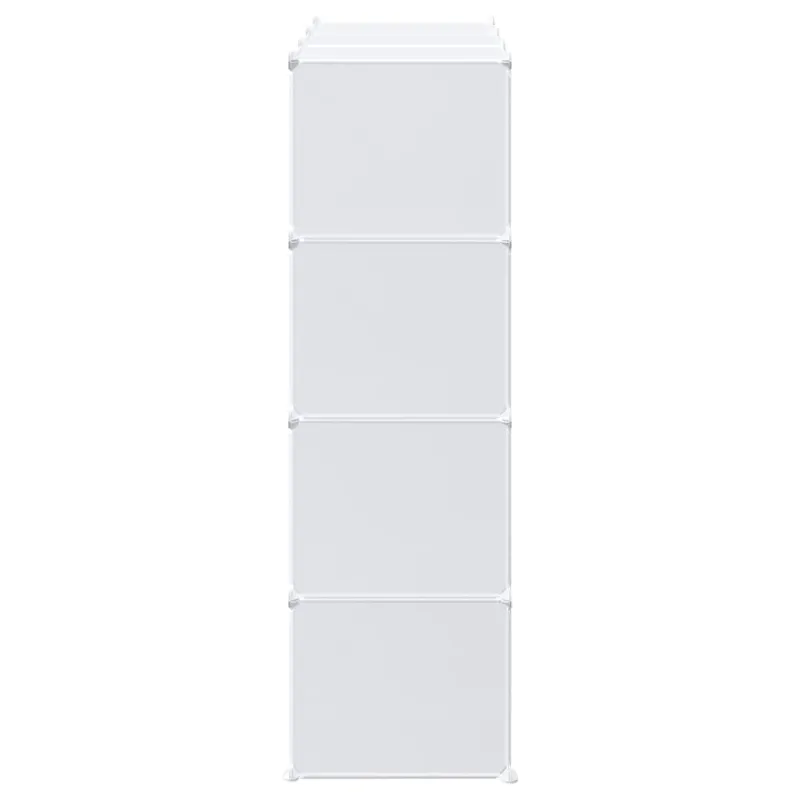 Storage Cube Organizer su 12 kubelių ir pakabinamų strypų PP