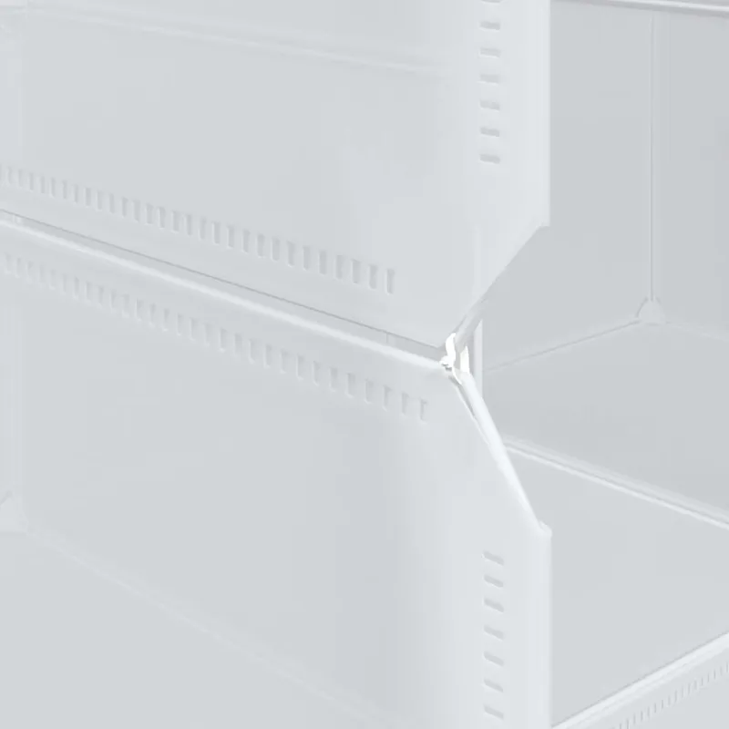 Storage Cube Organizer su 12 kubelių ir pakabinamų strypų PP