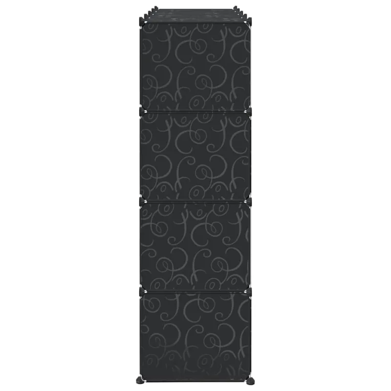 Storage Cube Organizer su 16 kubelių ir pakabinamų strypų PP