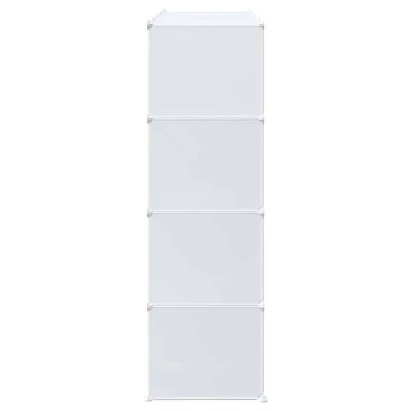 Storage Cube Organizer su 16 kubelių ir pakabinamų strypų PP