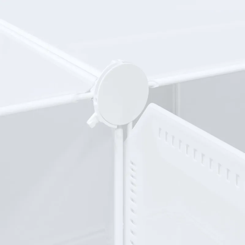 Storage Cube Organizer su 16 kubelių ir pakabinamų strypų PP
