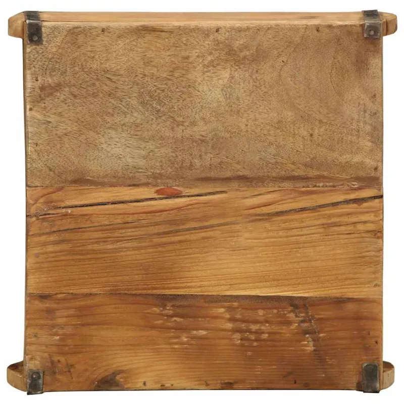 Padėklas su saugykla Ruda 29 x 31 x 10 cm Kietas atkurtas medis