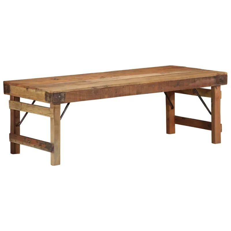 Kavos staliukas Ruda 110 x 55 x 40 cm Kietas atkurtas medis