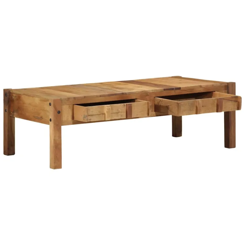 Kavos staliukas Ruda 110 x 54 x 35 cm Kietas atkurtas medis