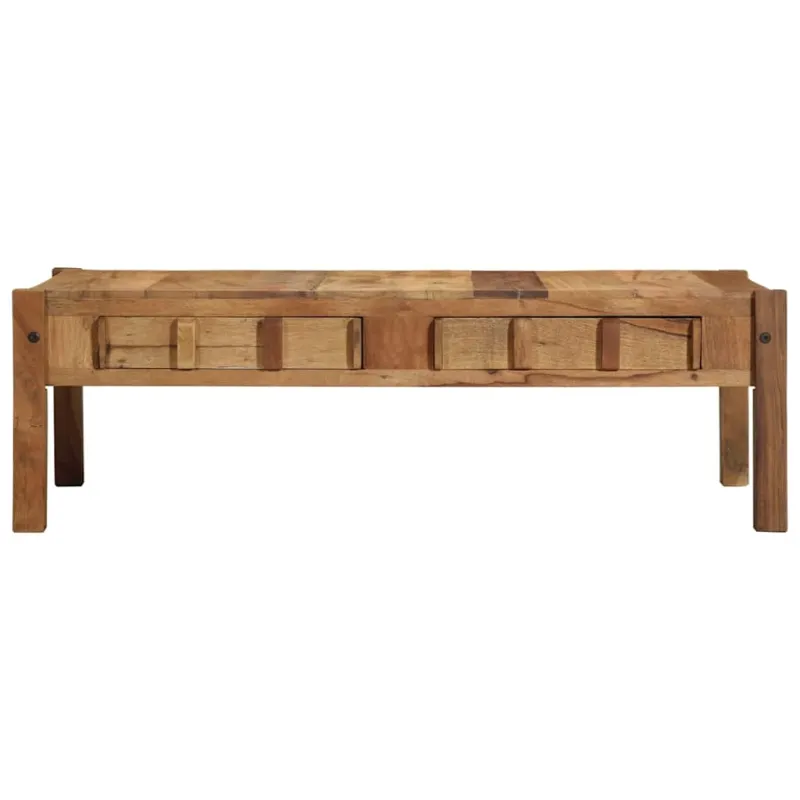 Kavos staliukas Ruda 110 x 54 x 35 cm Kietas atkurtas medis