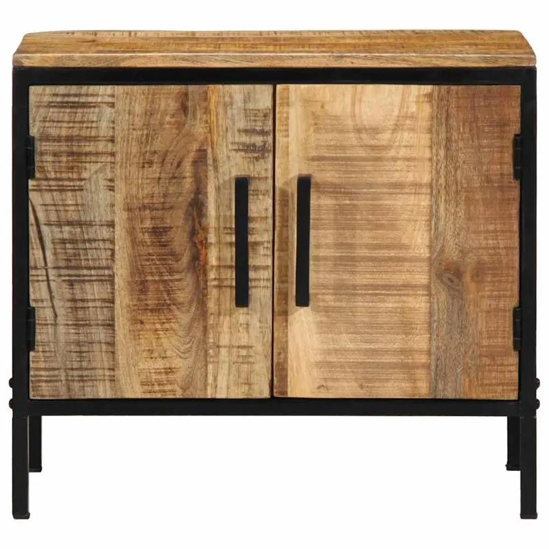Šalia lovos spintelė 2 pcs Ruda ir juoda 50 x 30 x 45 cm