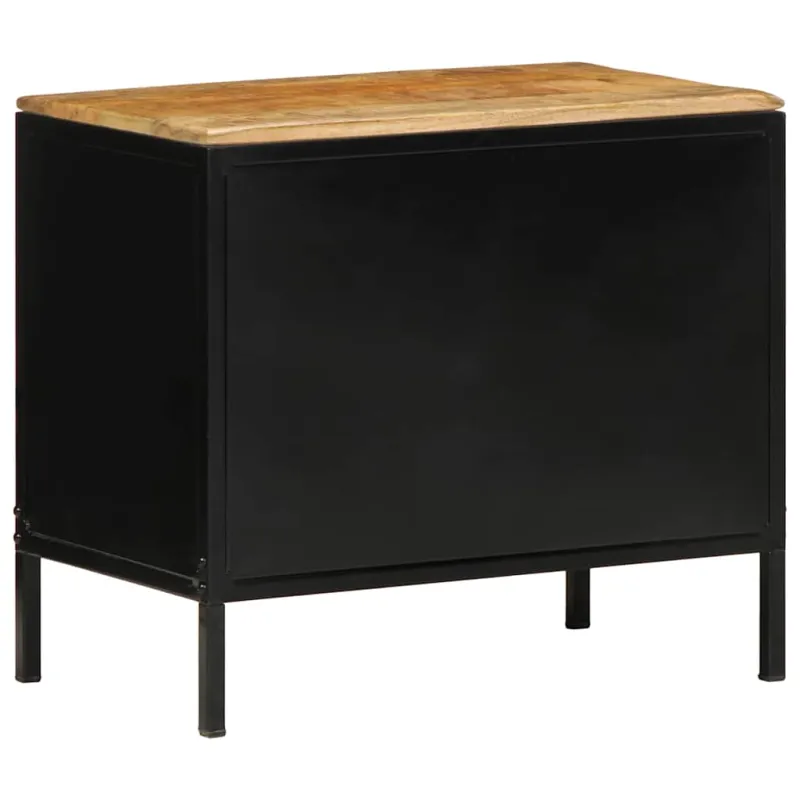 Šalia lovos spintelė 2 pcs Ruda ir juoda 50 x 30 x 45 cm