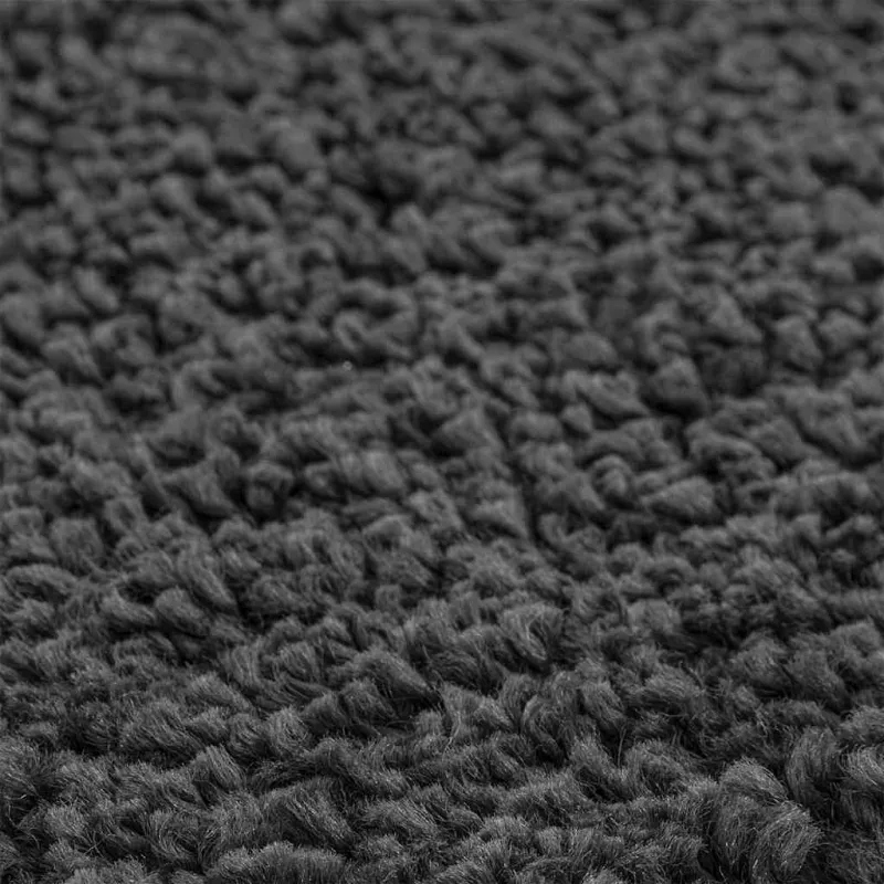 Neslystantis plaukuotas kilimas Tamsiai pilka 120 x 120 cm PP