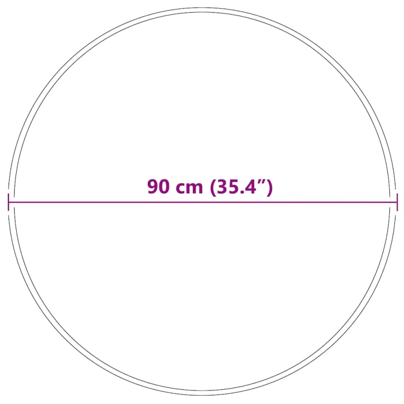 Neslystantis plaukuotas kilimas Pilka 90 x 90 cm PP